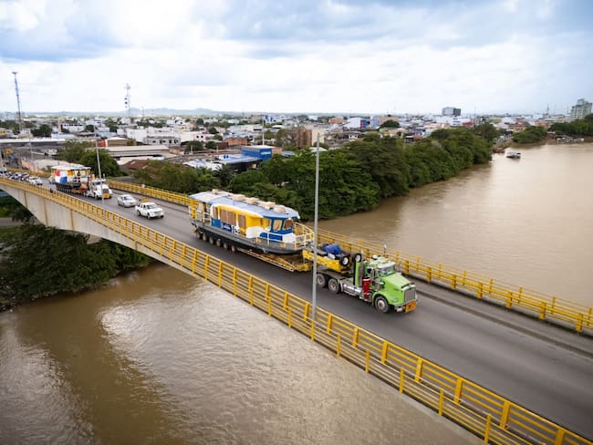 Llegan embarcaciones de Businú a Montería: así operaría el sistema de transporte fluvial en el río Sinú. Foto: Alcaldía de Montería.
