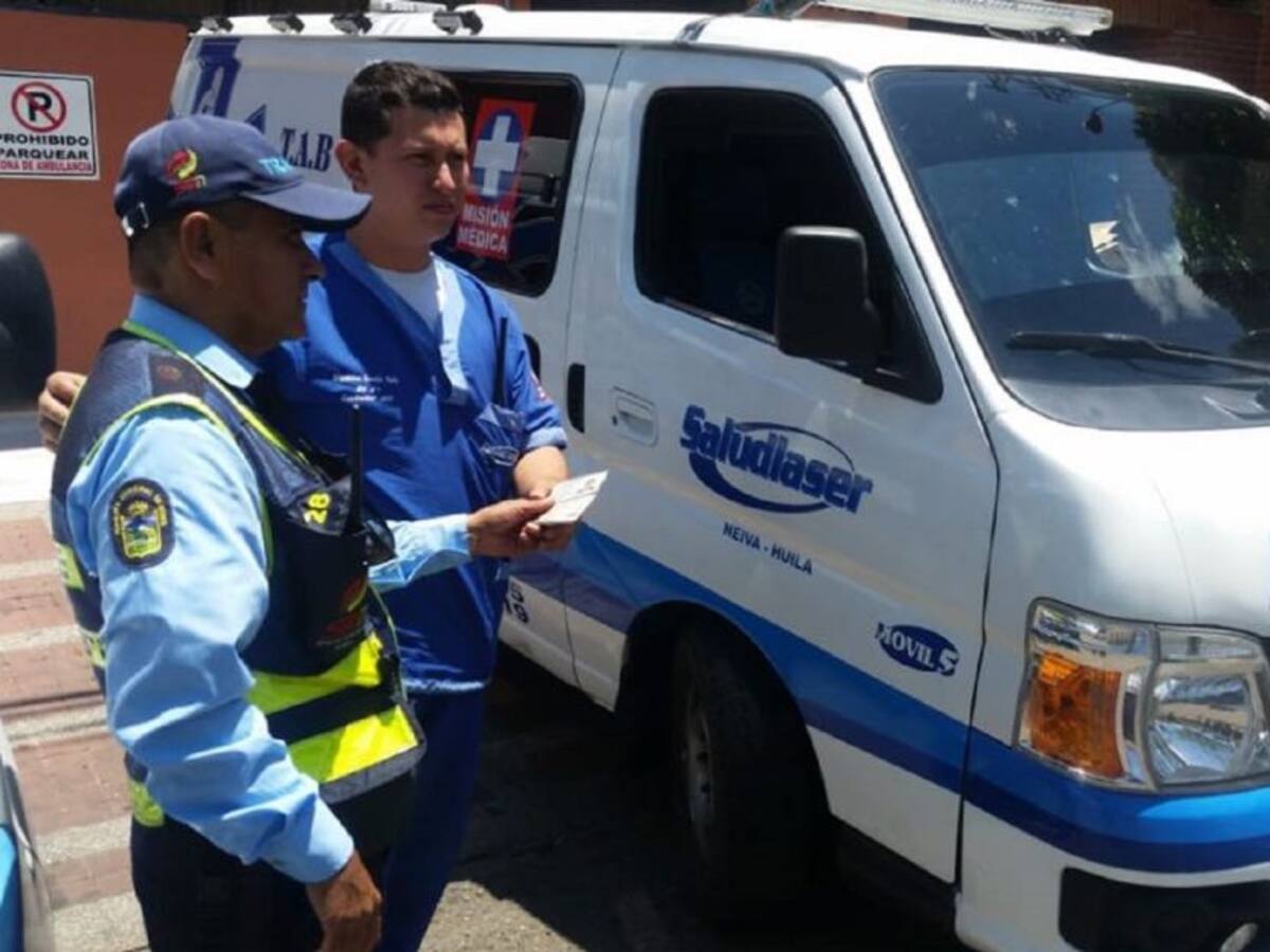 Ambulancias en Neiva deberán cumplir estrictamente normas de tránsito