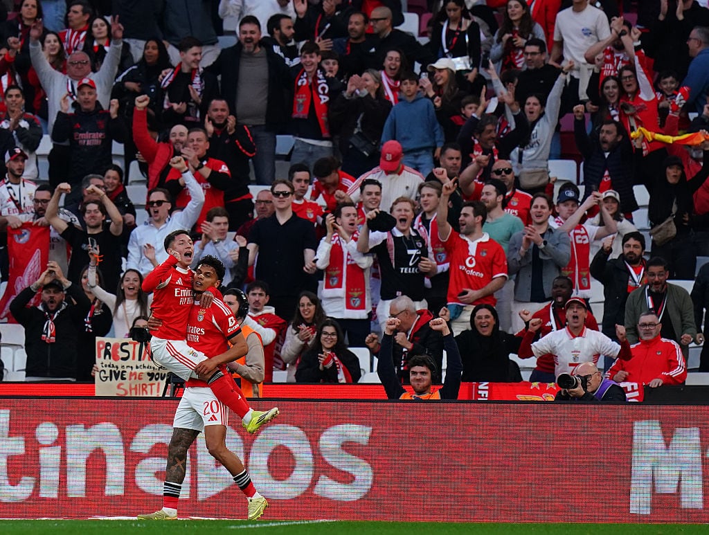 Richard Ríos brilla con doble asistencia en victoria de Benfica: llega con todo a Selección Colombia. (Photo by Gualter Fatia/Getty Images)