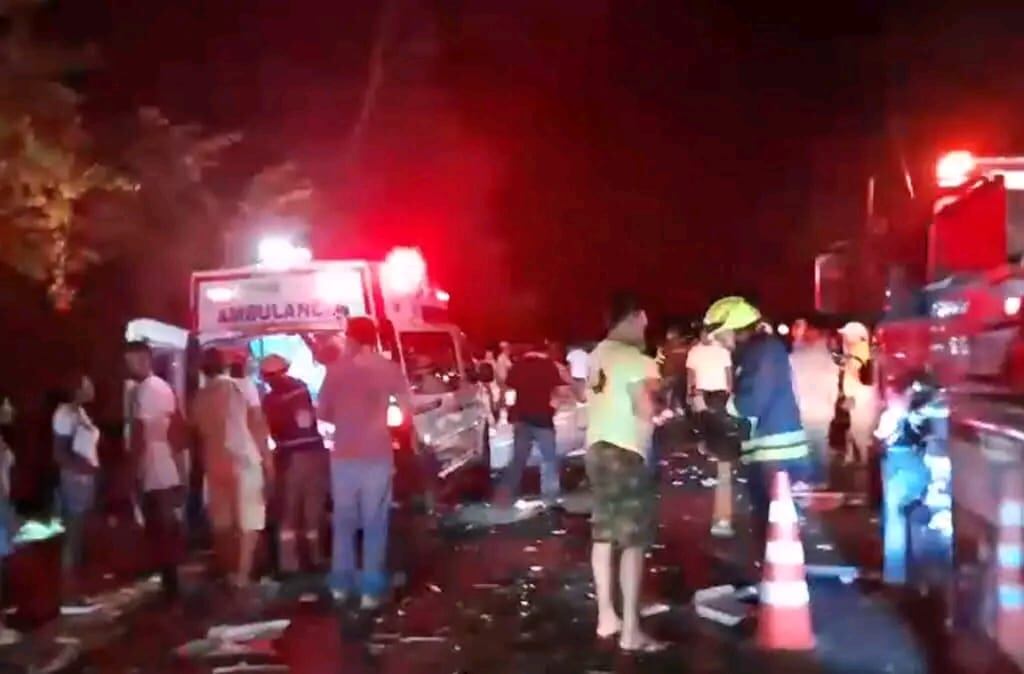 Fatal accidente en la vía Montería - Planeta Rica.