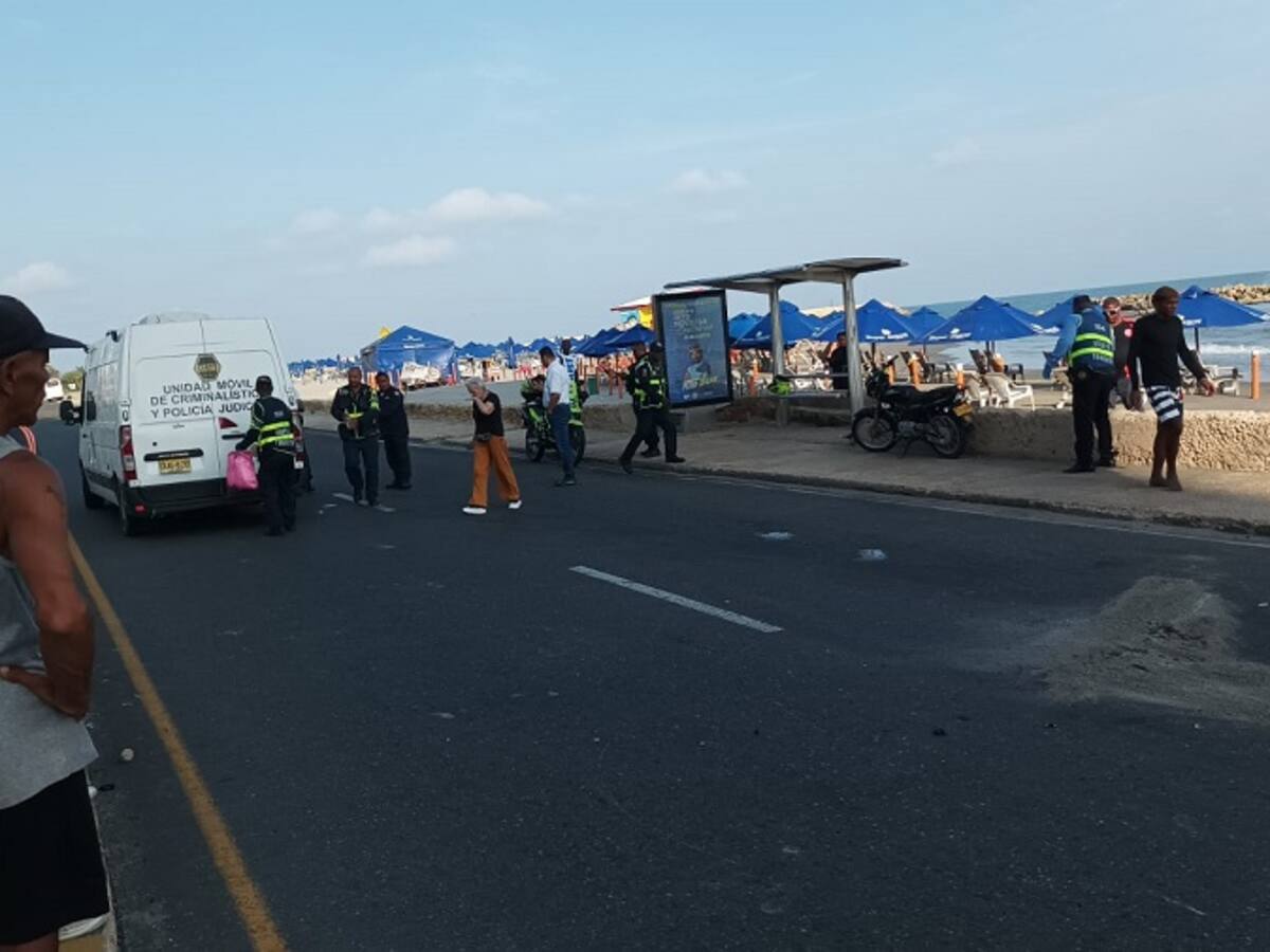 Murió una docente de la UniCartagena tras ser arrollada por una moto en la Av. Santander