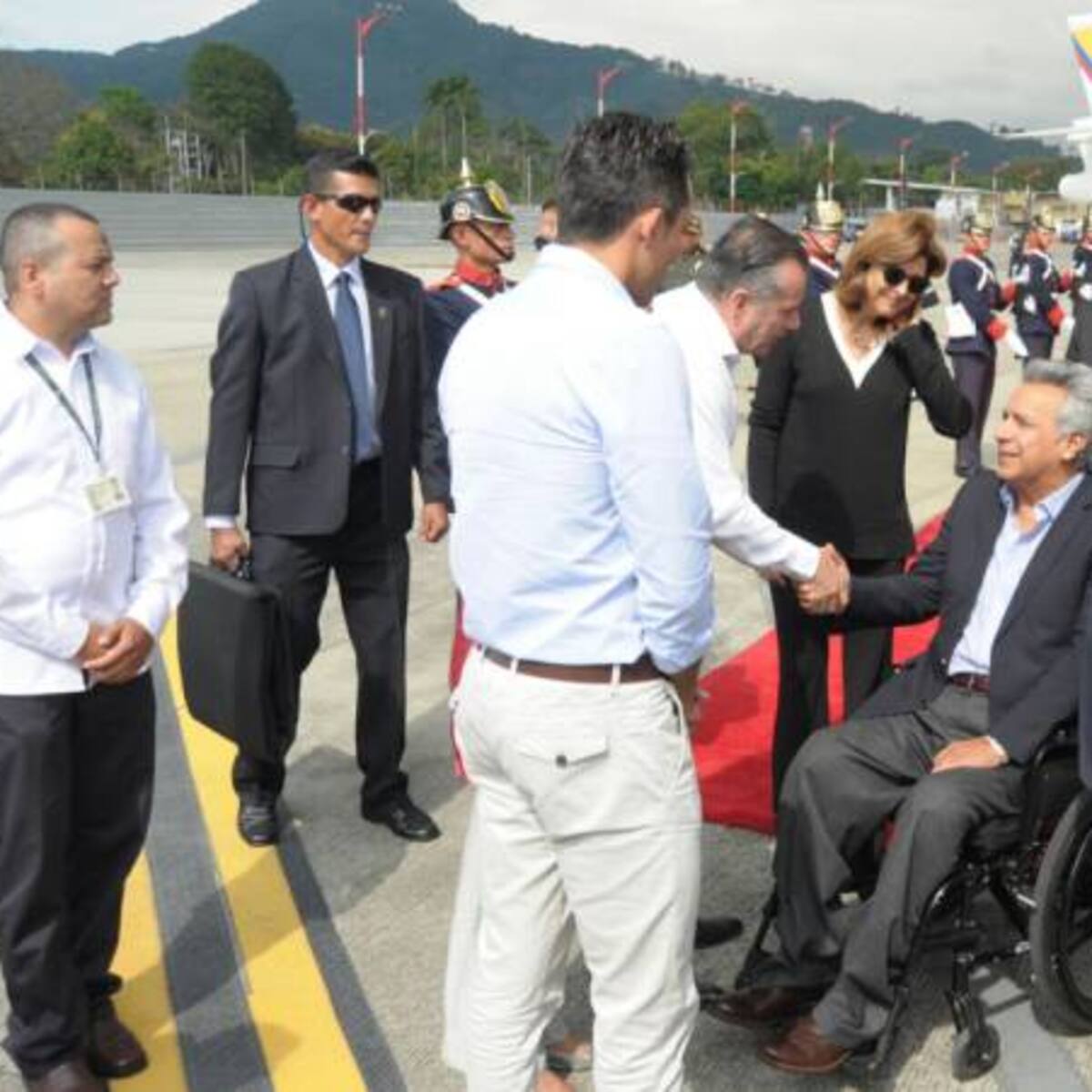 Ya está en Pereira el presidente de Ecuador