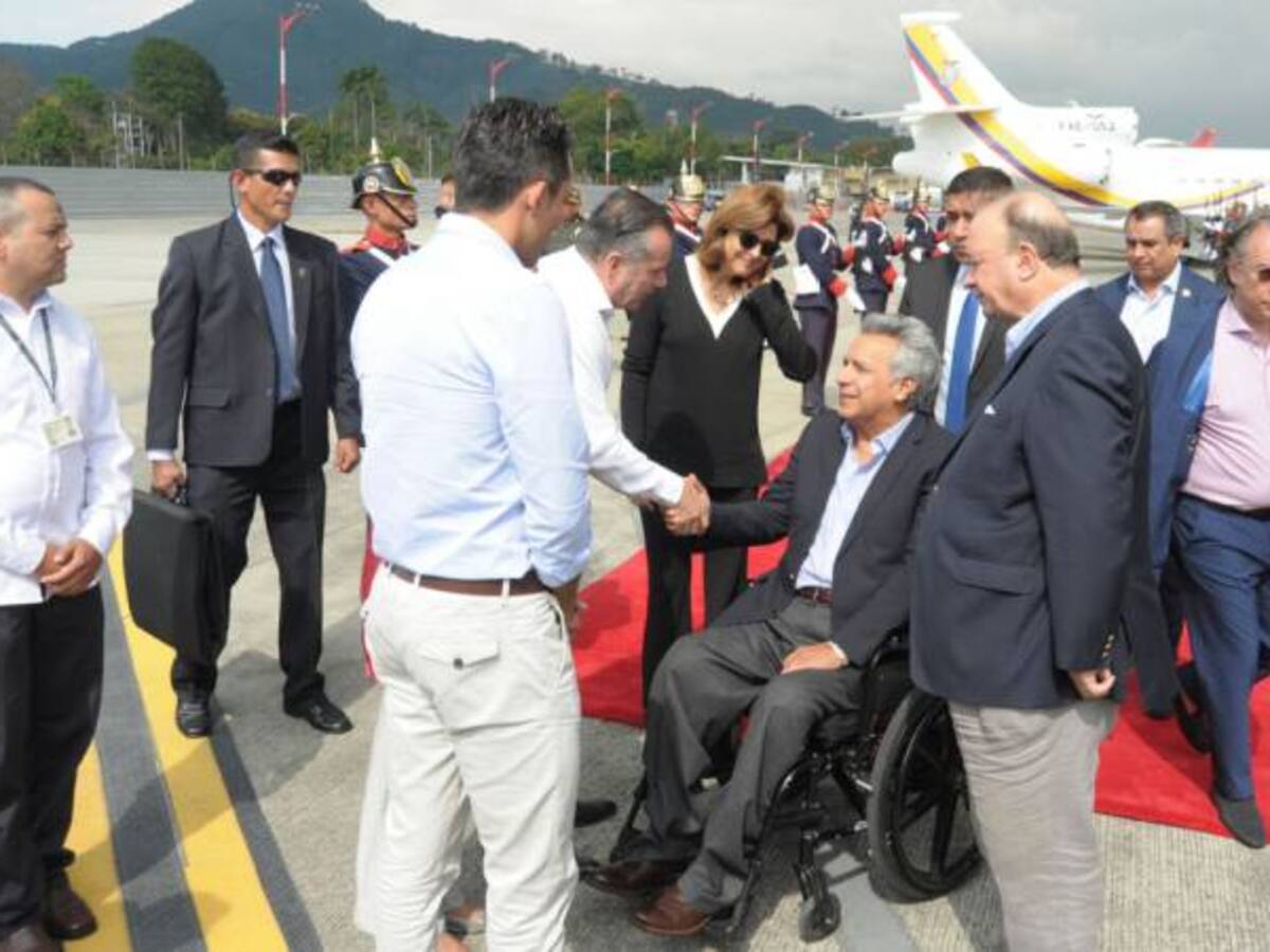 Ya está en Pereira el presidente de Ecuador