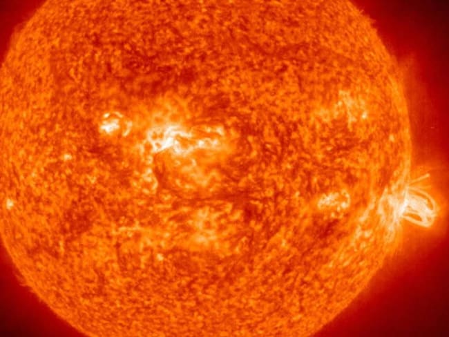 Erupción solar detectada por la NASA.                 Foto: Getty 