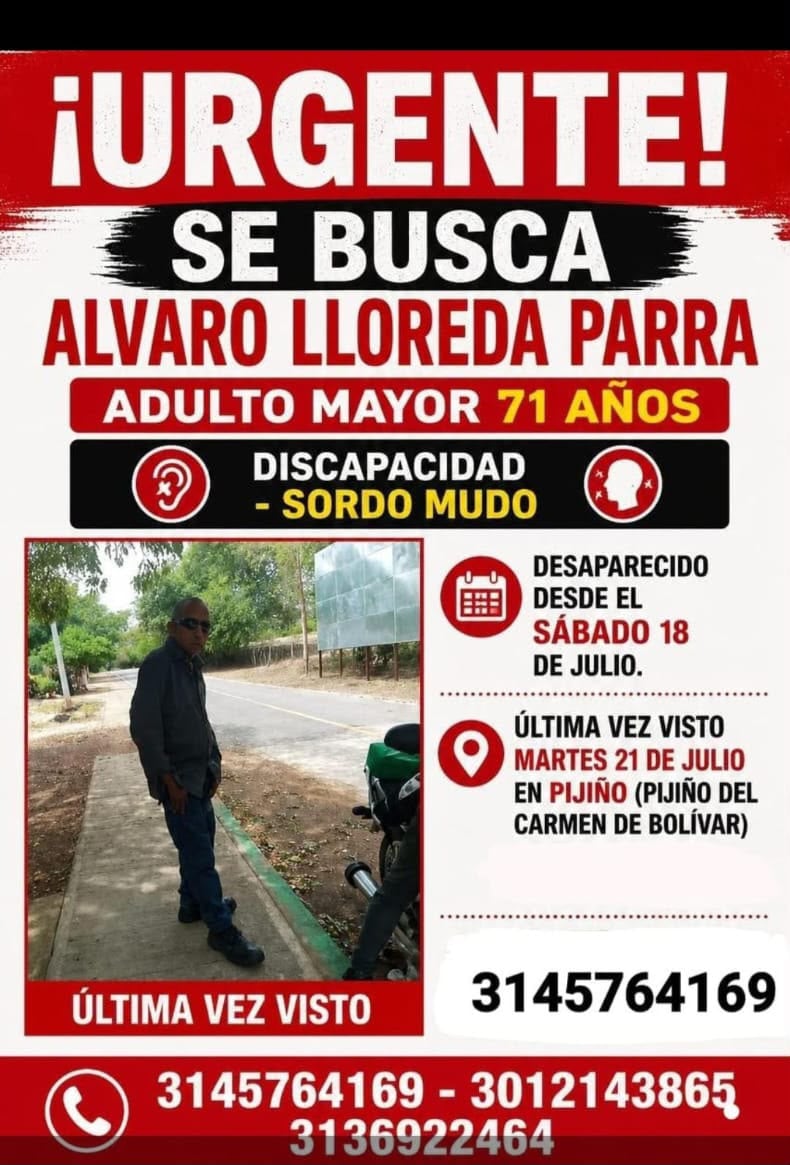 Álvaro Lloreda Parra, desaparecido.