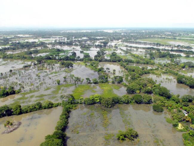 Inundación en La Mojana. Foto: (SNE - COLPRENSA).