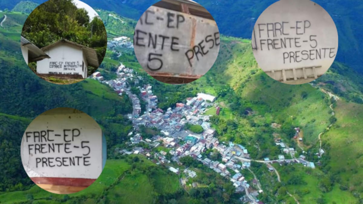 Disidencias pintó grafitis del 5to frente en más de seis casas de Briceño, incluida una sede comunal