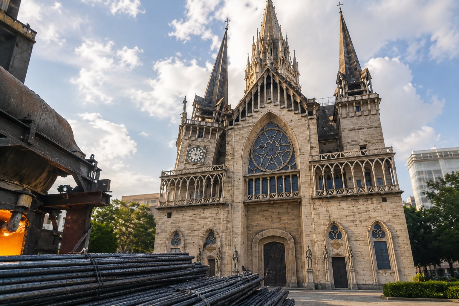 Paz del Río donará todo el acero que se necesite para la reparación y reconstrucción de la Catedral de Manizales.