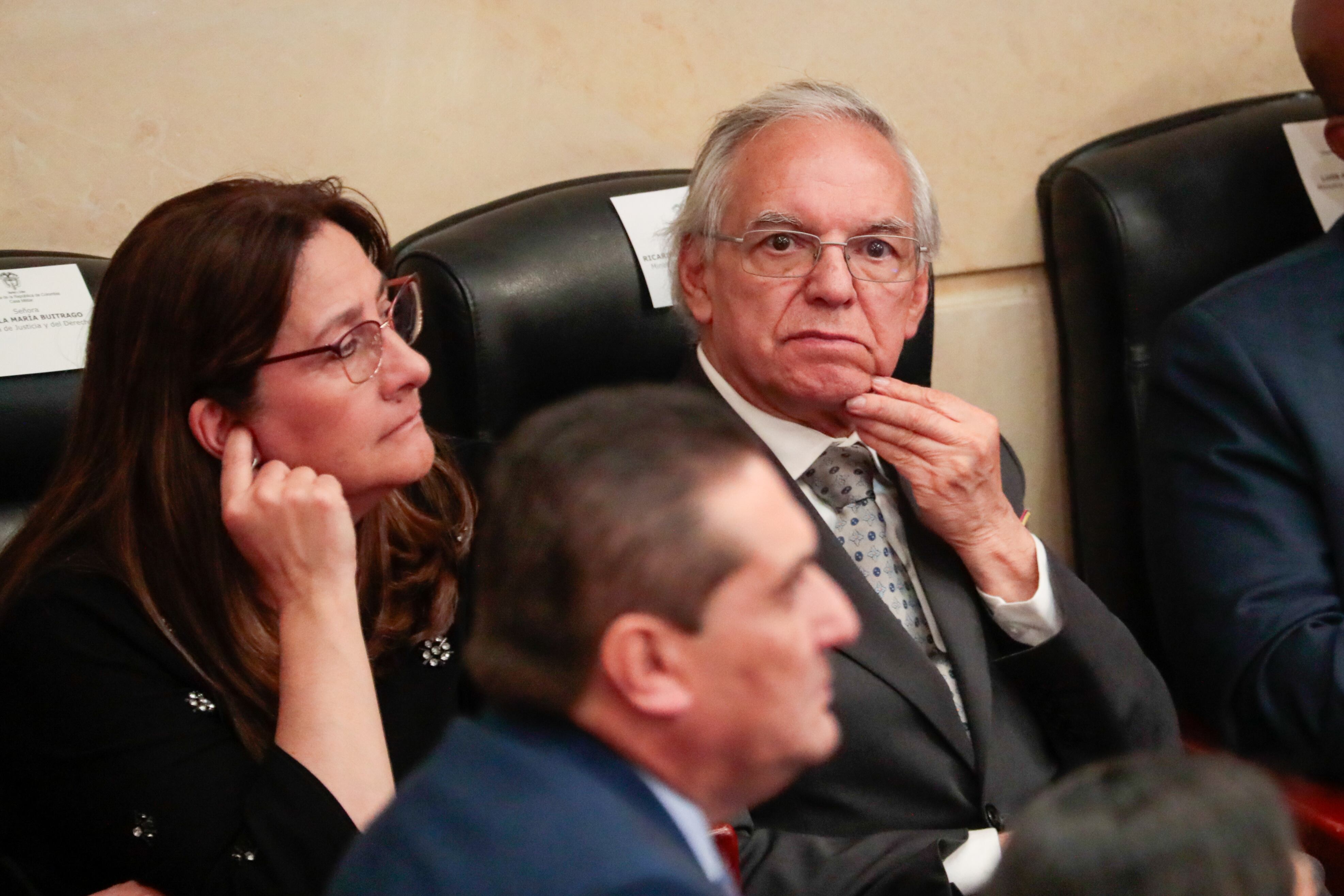 BOG400. BOGOTÁ (COLOMBIA), 20/07/2024.- El ministro de Hacienda, Ricardo Bonilla, asiste a la instalación de las sesiones ordinarias del Congreso este sábado, en Bogotá (Colombia). El presidente colombiano instaló el nuevo periodo de sesiones del Congreso Nacional en el que su Gobierno presentará nuevos proyectos de reformas a la salud, la justicia y tributaria, entre otras iniciativas que serán la base para encarar la segunda mitad de su mandato que comienza el próximo 7 de agosto. EFE/Carlos Ortega