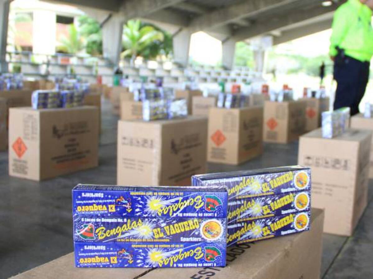 Policía ha incautado cuatro toneladas de pólvora este mes en Bogotá