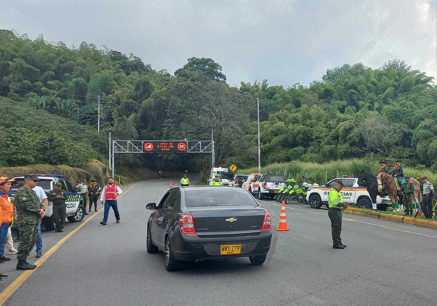 Vía en el sector de Versalles- Archivo Caracol Radio Armenia