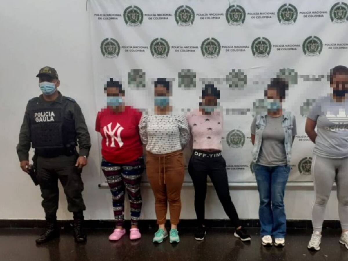 7 mujeres prestaban cuentas bancarias para consignar extorsiones