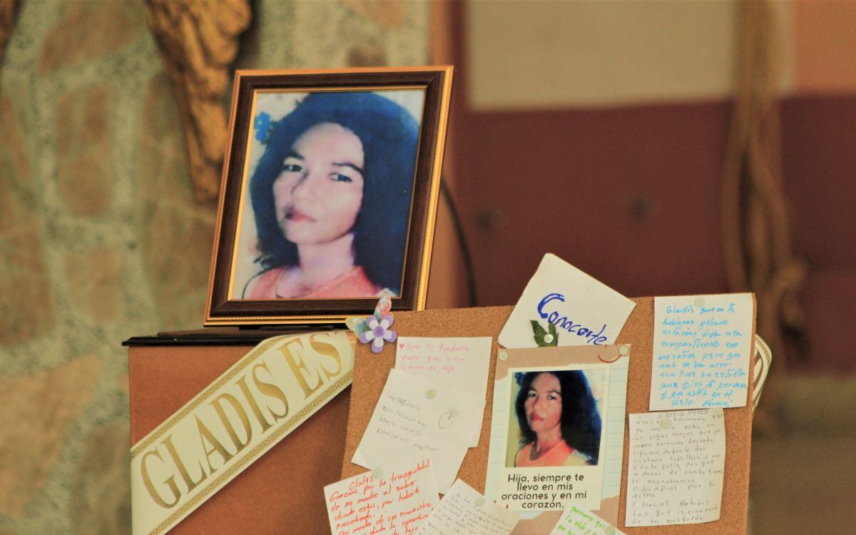 En Valdivia, Normandina recibió dignamente el cuerpo de su hija desaparecida en 2009.  Foto: Unidad de Búsqueda de Desaparecidos.