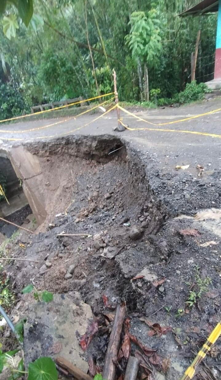 Afectaciones por las lluvias en San José de Apartadó. Foto: Cortesía.