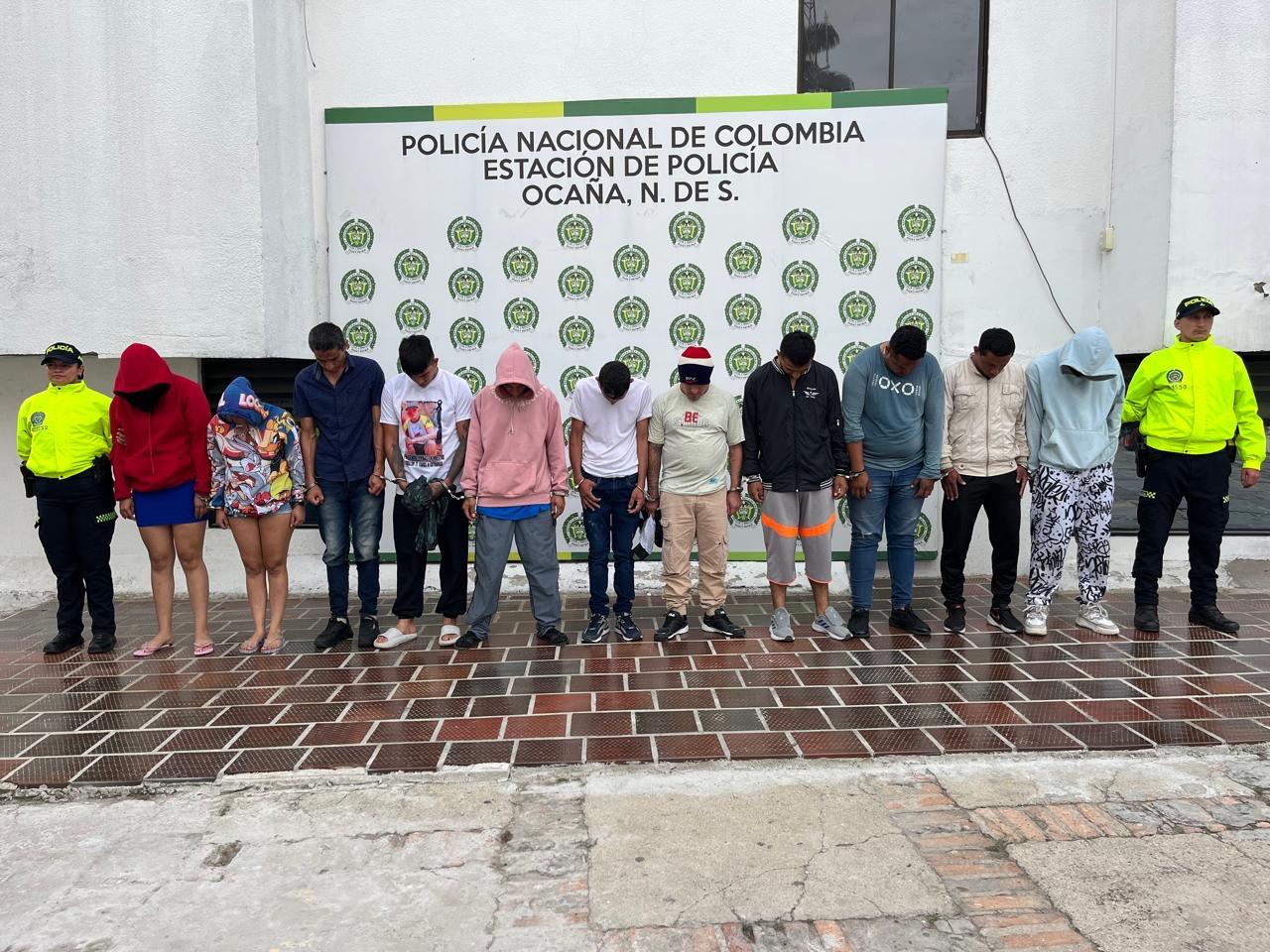 Las autoridades desmantelaron estructura dedicada al hurto de motos. / Foto: Cortesía.