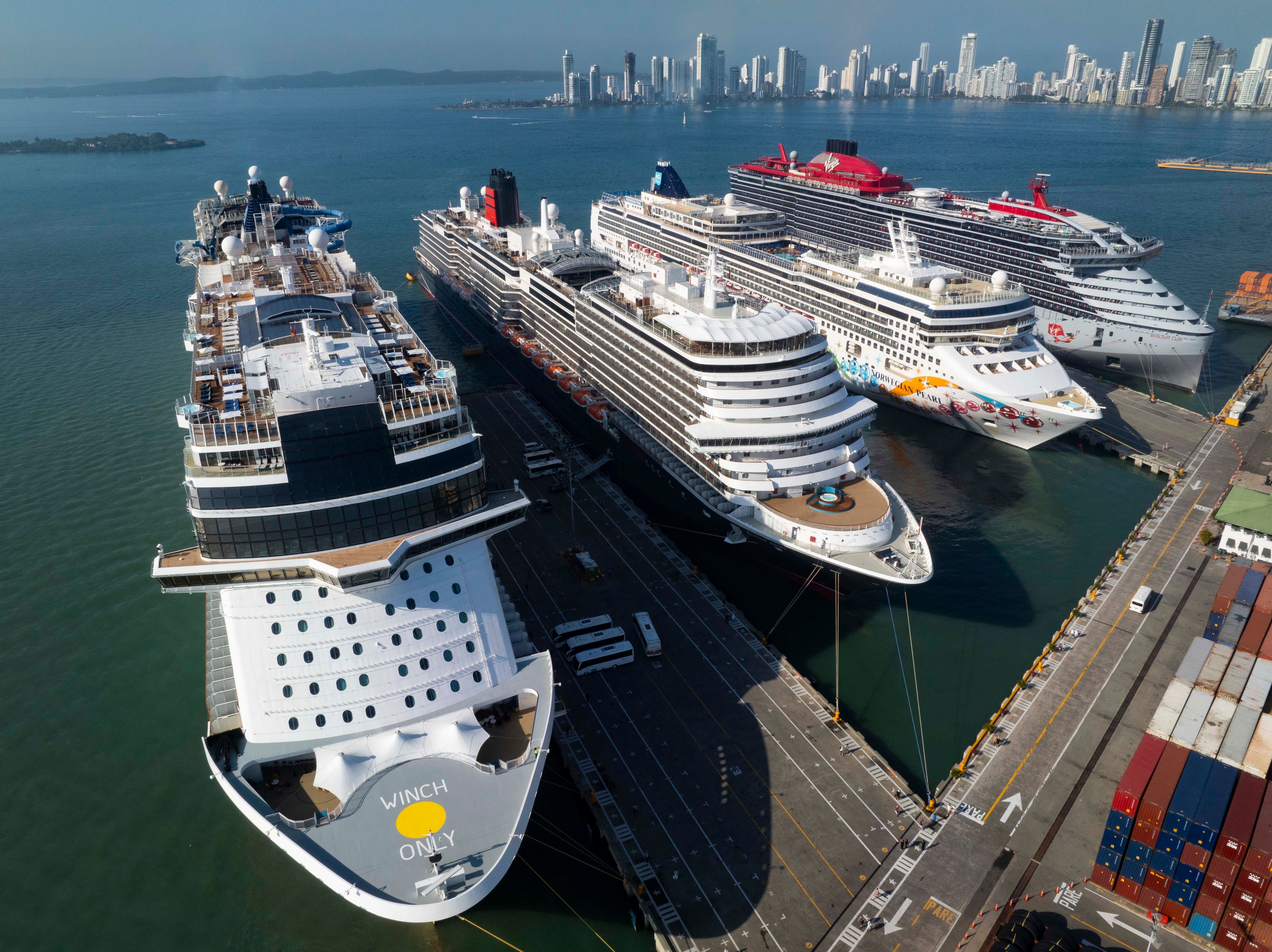 4 cruceros llegaron a Cartagena con 2 recaladas inaugurales y un millón de dólares para la ciudad