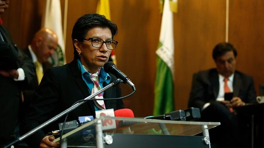 Claudia López, senadora del partido Alianza Verde. Foto: Colprensa/Juan Páez