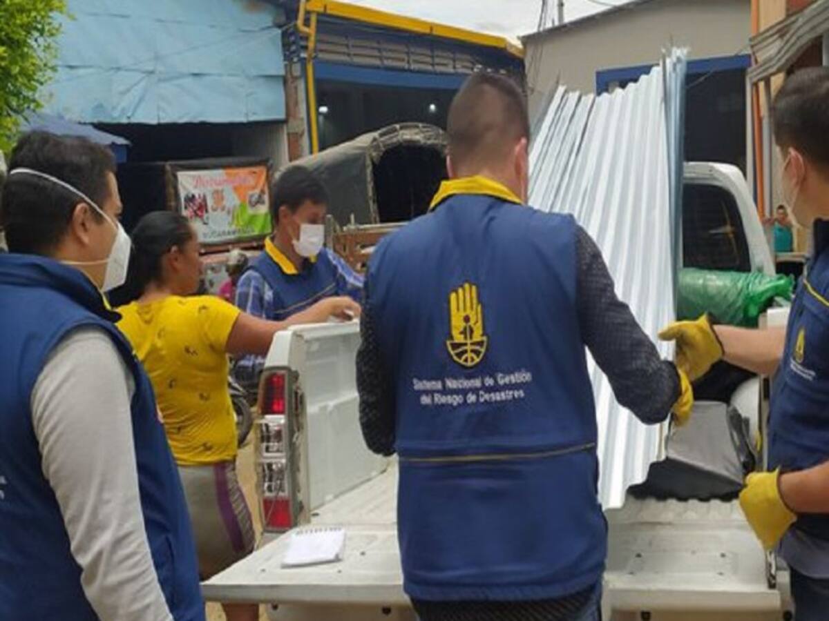Familias damnificadas por lluvias recibieron ayudas humanitarias