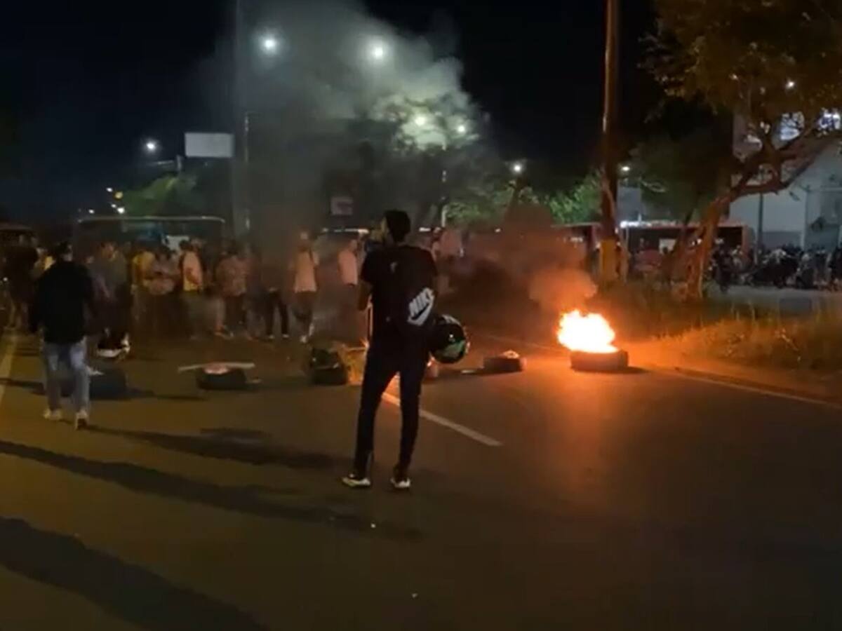 Tensión en Ibagué: la Policía intervino los bloqueos que tenían los transportadores