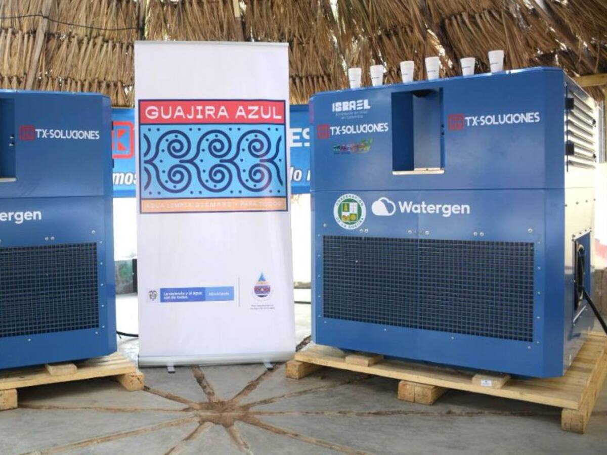 Israel dona máquinas que convierten el aire en agua para La Guajira