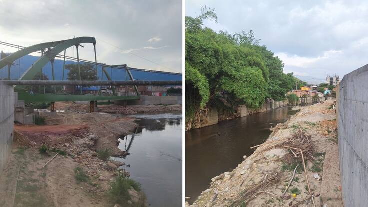 Denuncian material de obra represado en el río de Oro por construcción de puente Nariño