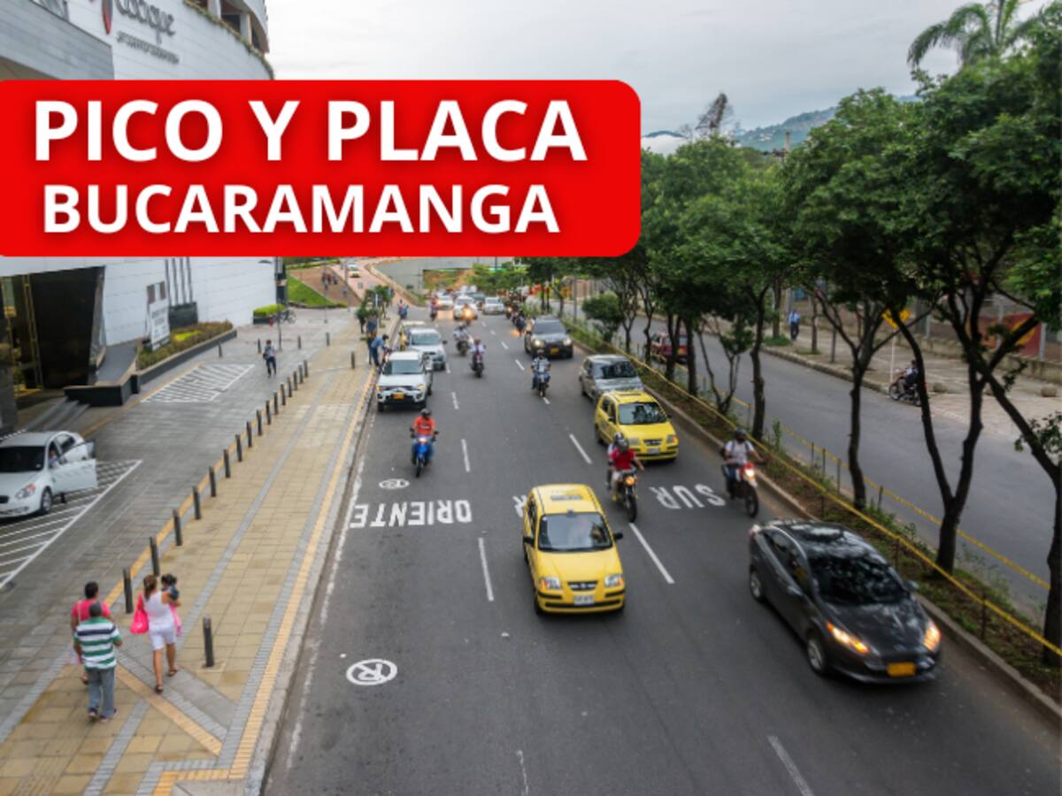 Así regirá el Pico y Placa en Bucaramanga del martes 25 al 28 de marzo 2025: zonas en las que aplica