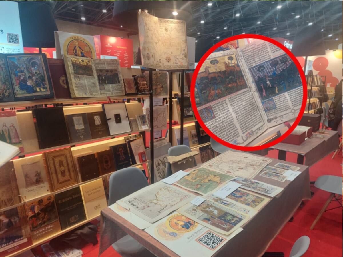 Arte y literatura religiosa en la FILBO: editorial muestra ejemplares medievales