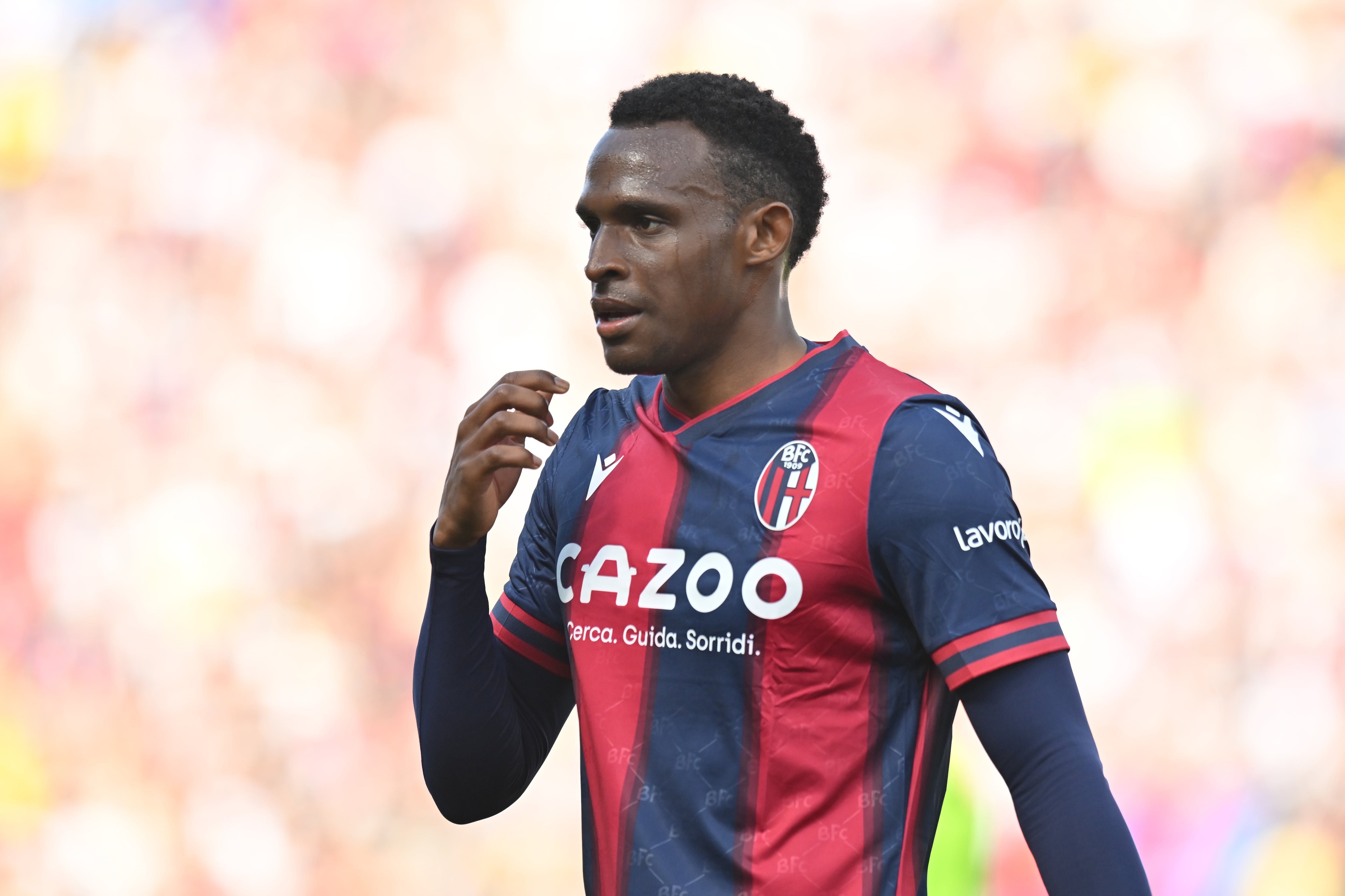 Jhon Lucumi de Bologna FC.  (Photo by Alessandro Sabattini/Getty Images)