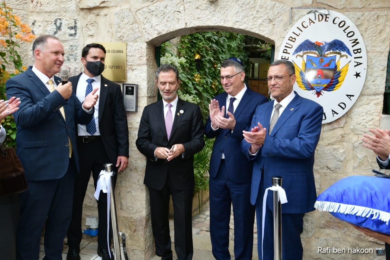 Inauguración embajada de Colombia en Jerusalén. Foto: Ministerio Relaciones Exteriores Israel.