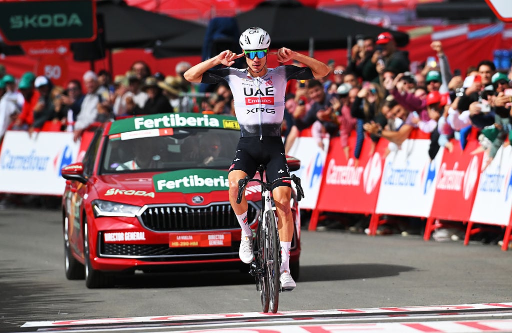 Juan Ayuso vencedor de la etapa 12 de la Vuelta España /Getty Images