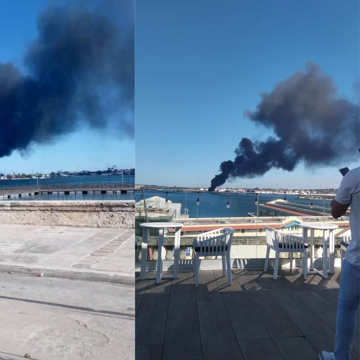 Cuba: se registra un incendio en refinería de petróleo de La Habana