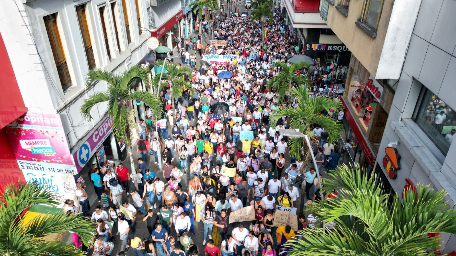 Movilización de sectores afines al alcalde de Ibagué, Andrés Hurtado