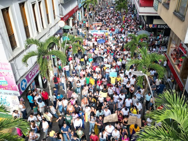 Movilización de sectores afines al alcalde de Ibagué, Andrés Hurtado