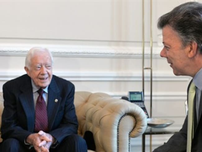 Nobel de Paz, Jimmy Carter, felicita y apoya a Santos por Proceso de Paz