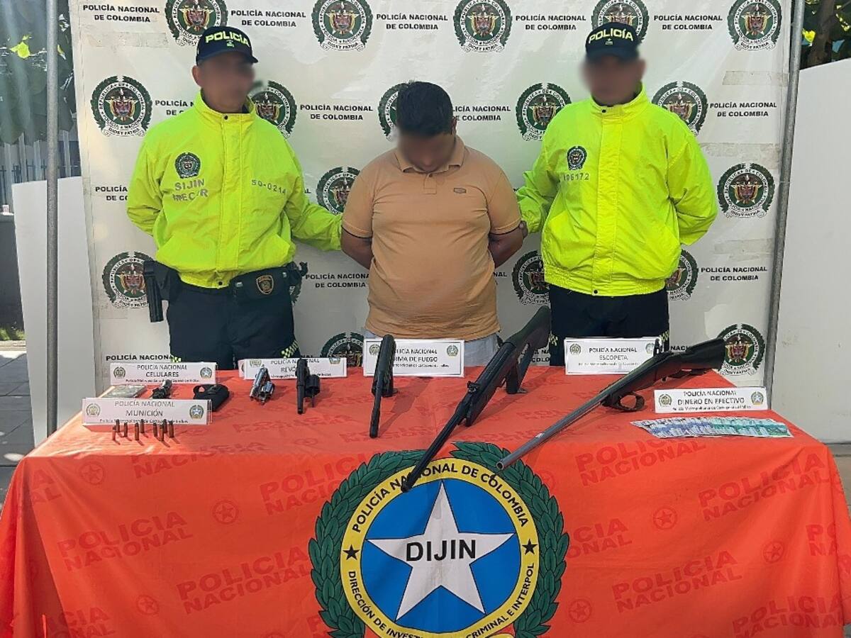 Policía capturó en Cartagena a ‘El Paisa’ con armas, celular y dinero
