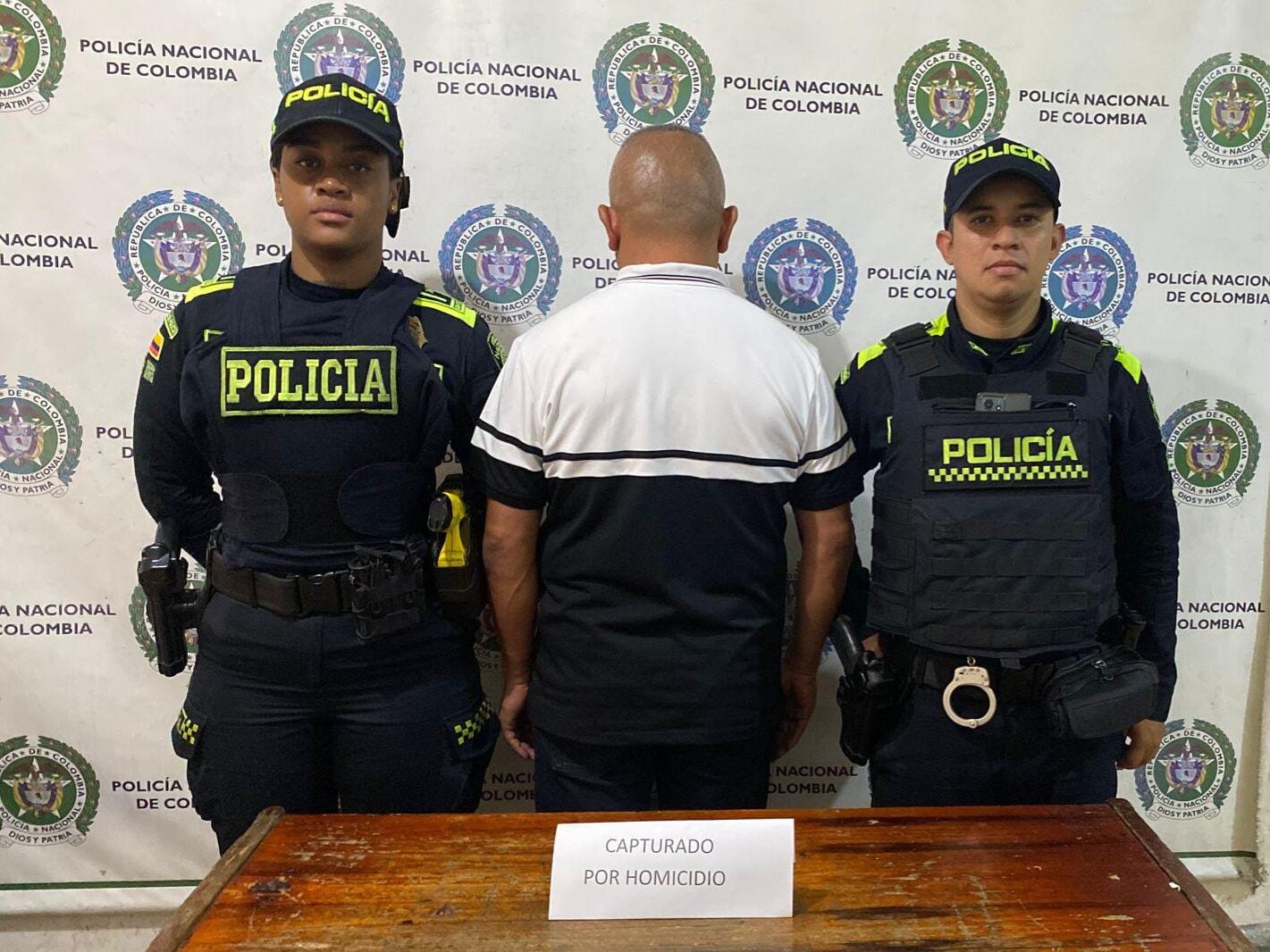 Taxista capturado por homicdio- foto policía Metropolitana