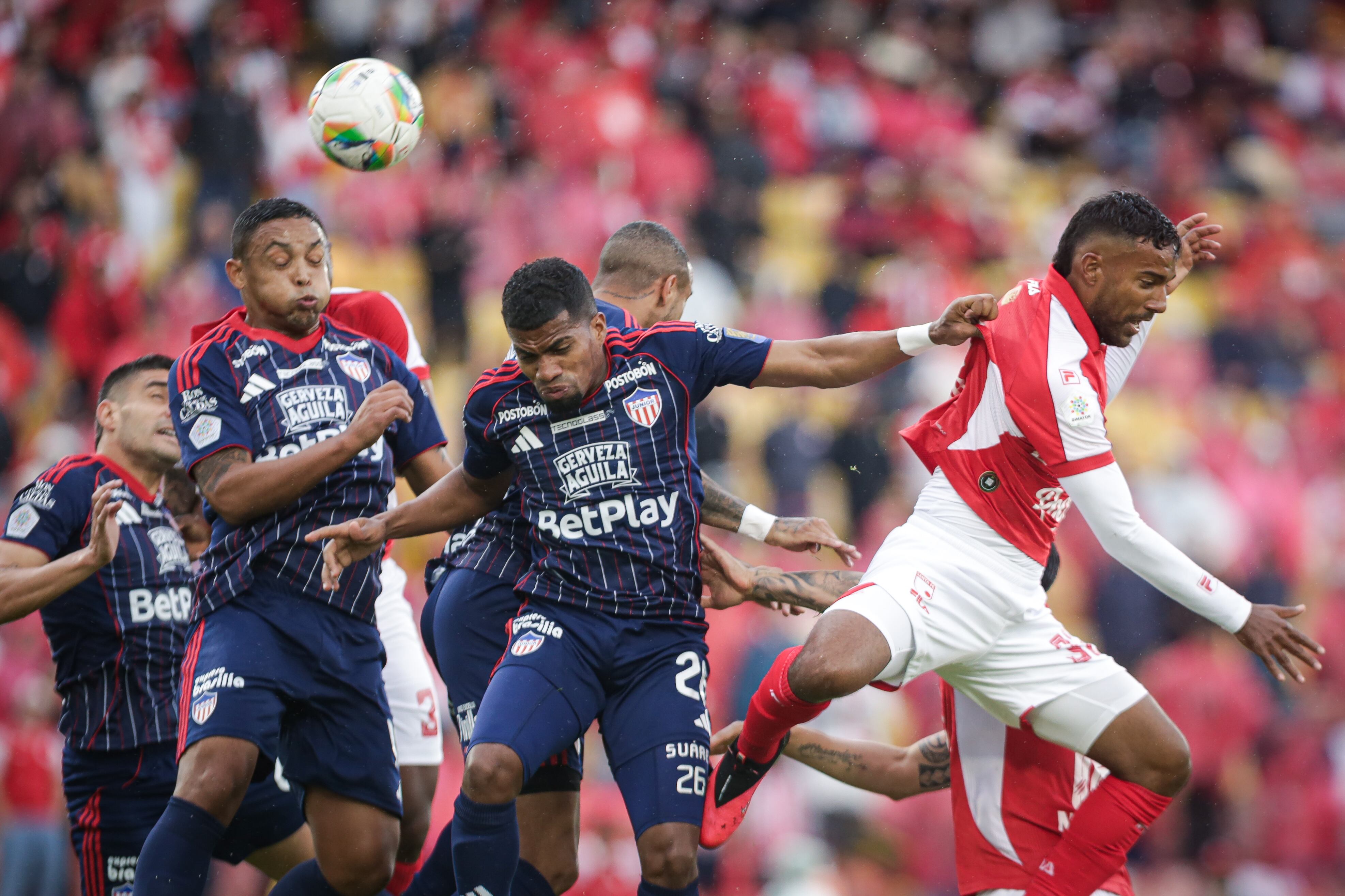 Santa Fe Vs. Junior, semifinal ida de la Liga Colombia 2026-I: fecha, hora y cómo seguir el partido. (Colprensa - Cristian Bayona).