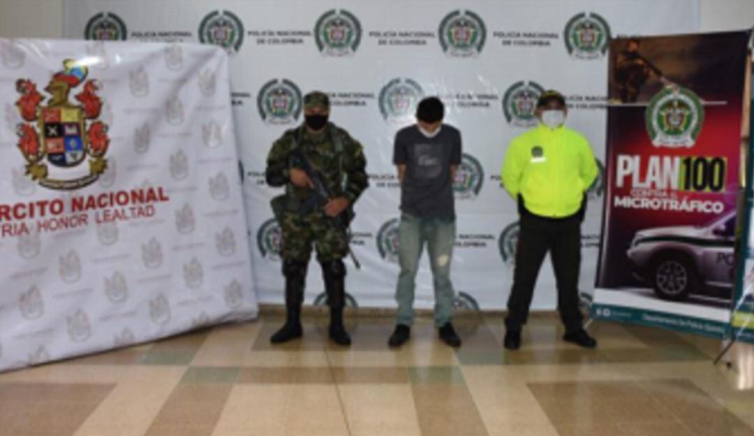 Alias "el peludo" capturado por Policía y Ejército en Génova, Quindío