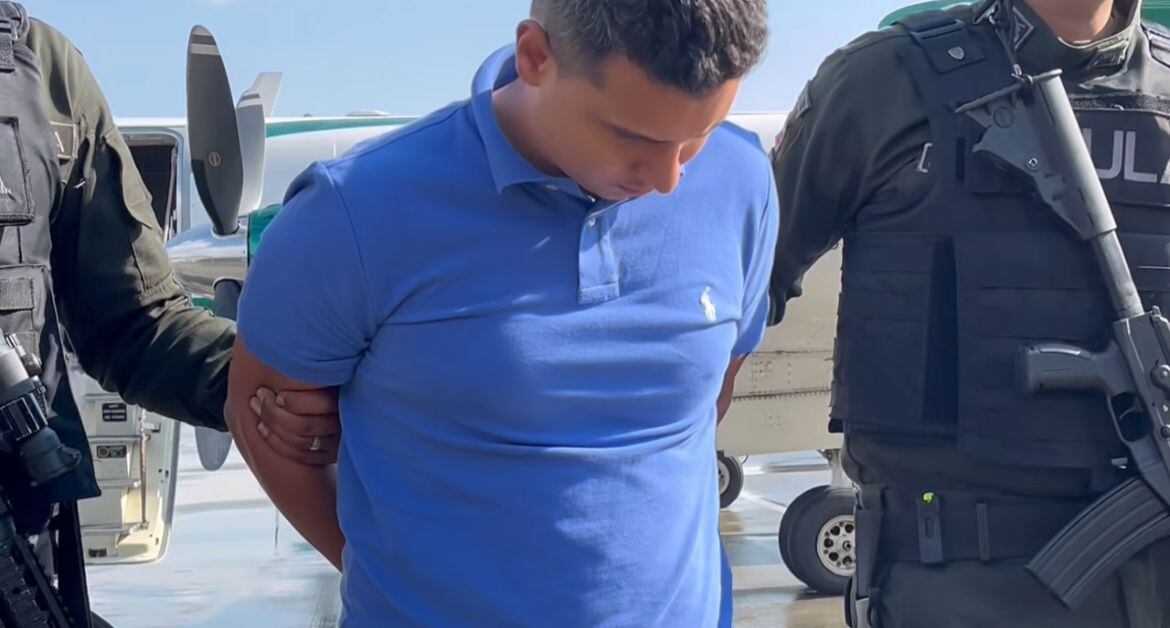 "El Salomón" aterrizó en Bogotá. Foto: Caracol Radio.