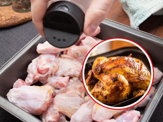 Piezas de pollo, pollo asado, imágenes de referencia (Getty Images).