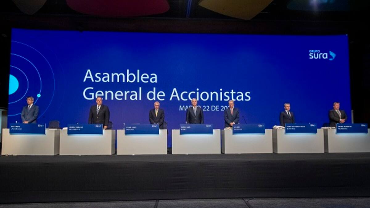 EL Grupo SURA autorizó el pago de $1.400 de dividendo por acción