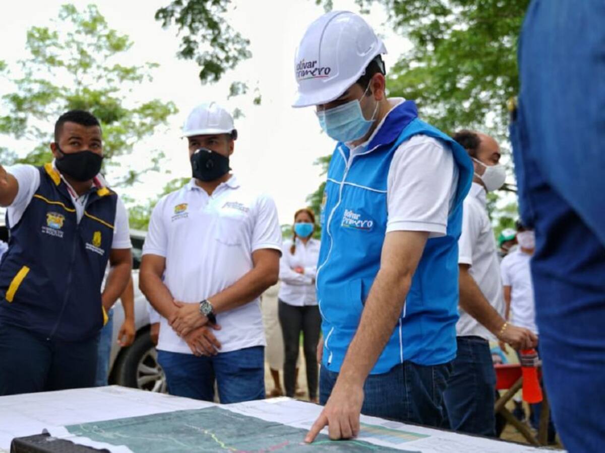 Vía Arjona- Variante Mamonal- Gambote tiene 90% de avance en Bolívar