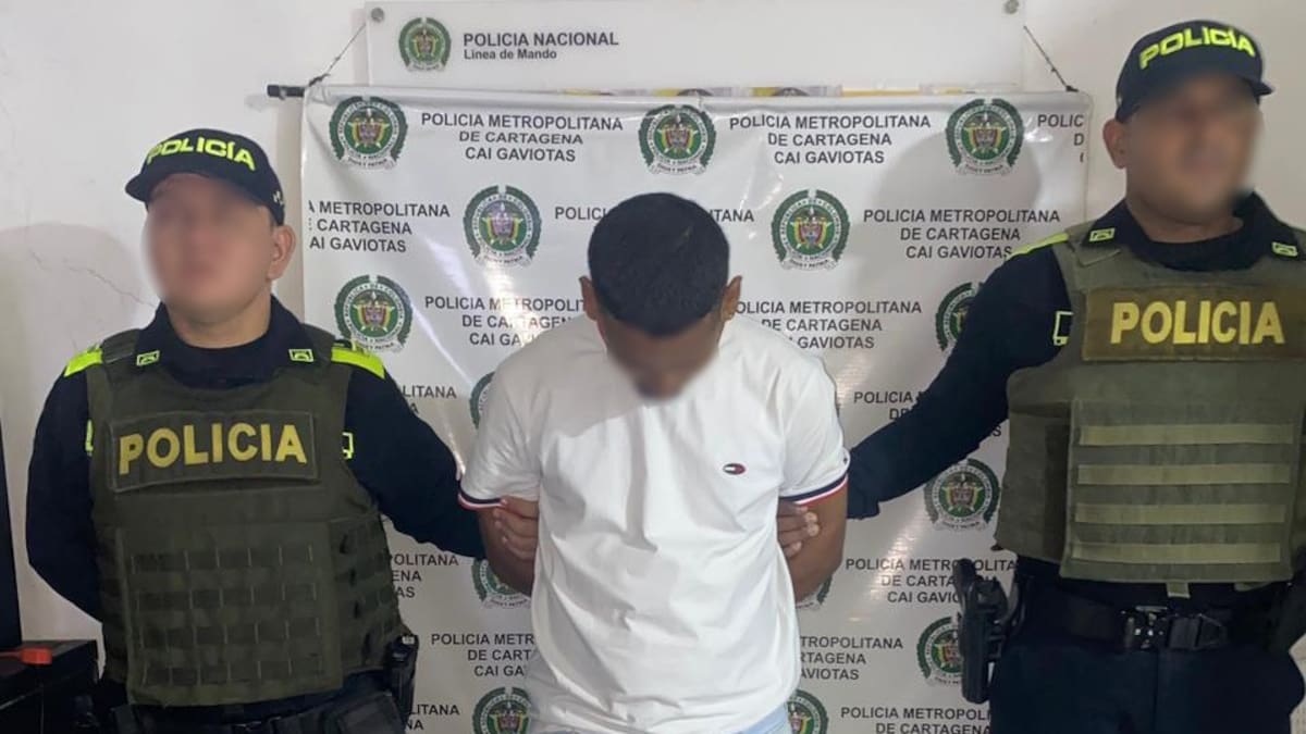 Con una pistola y un revólver capturaron a dos hombres en el sur de Cartagena