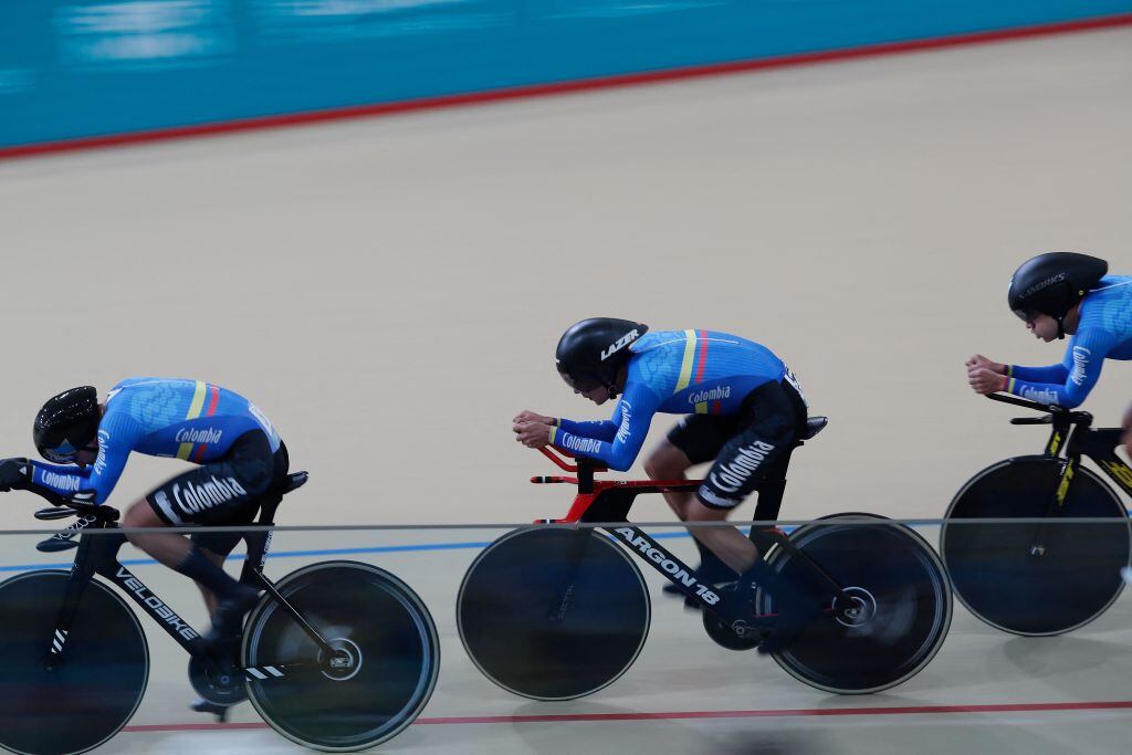 Equipo colombiano de ciclismo de pista en los Juegos Panamericanos 2023 / Getty Images