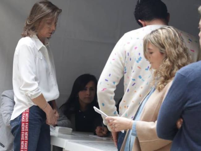 María Clemencia Rodríguez, primera dama.