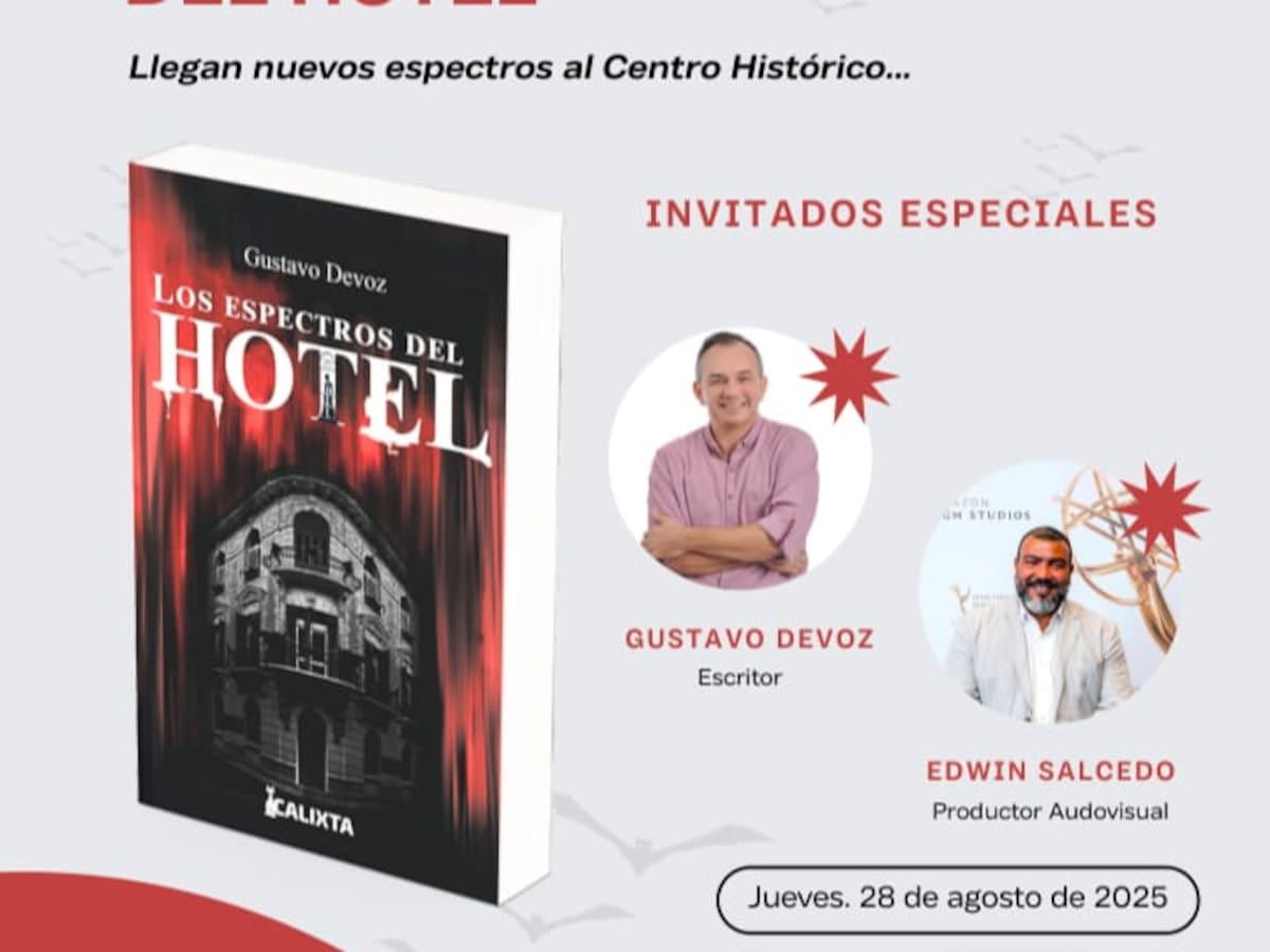 Escritor cartagenero Gustavo Devoz lanza novela “Los Espectros del Hotel”
