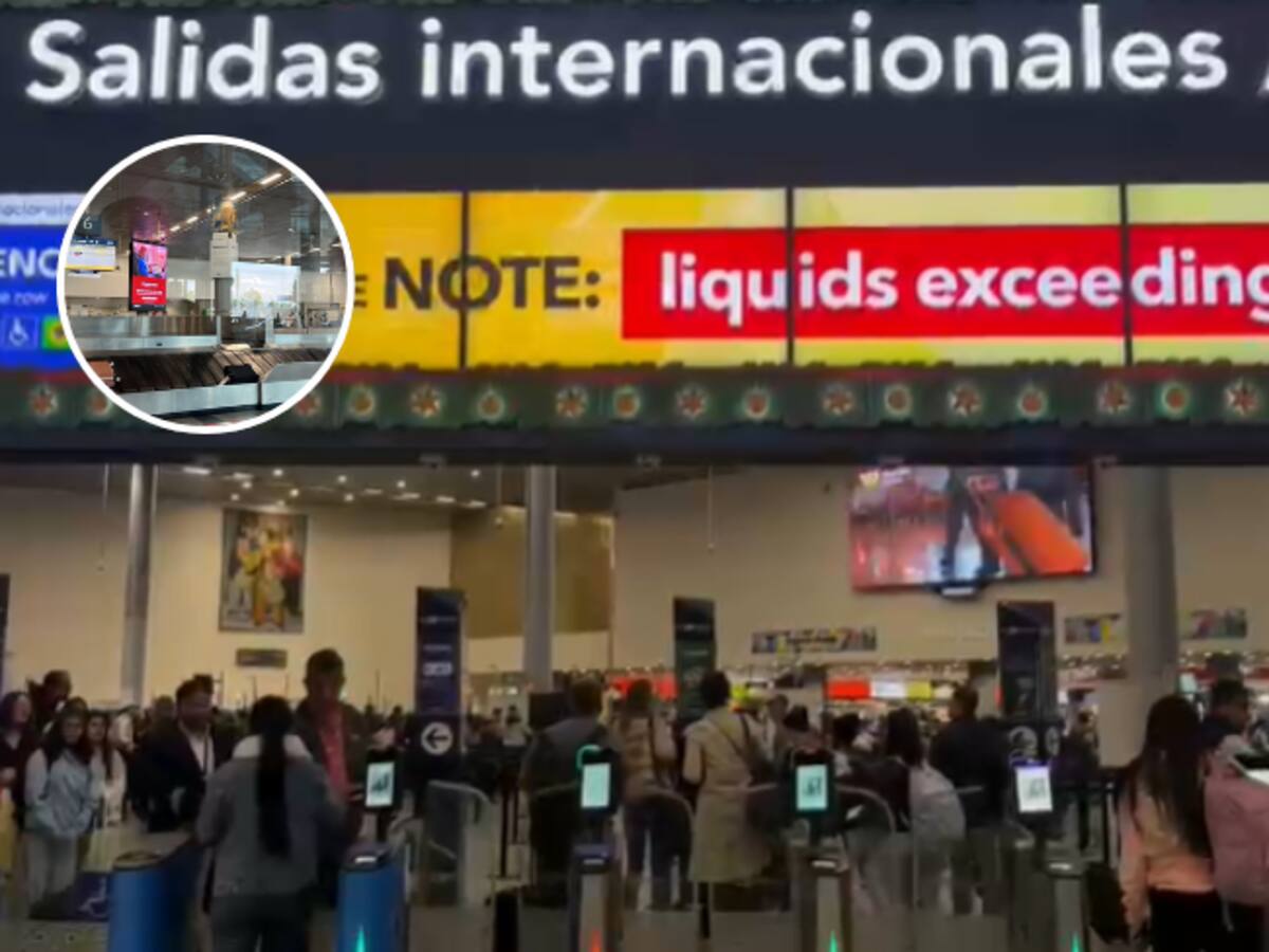 Caos en el Aeropuerto El Dorado: Hasta tres horas de fila para pasar por Migración