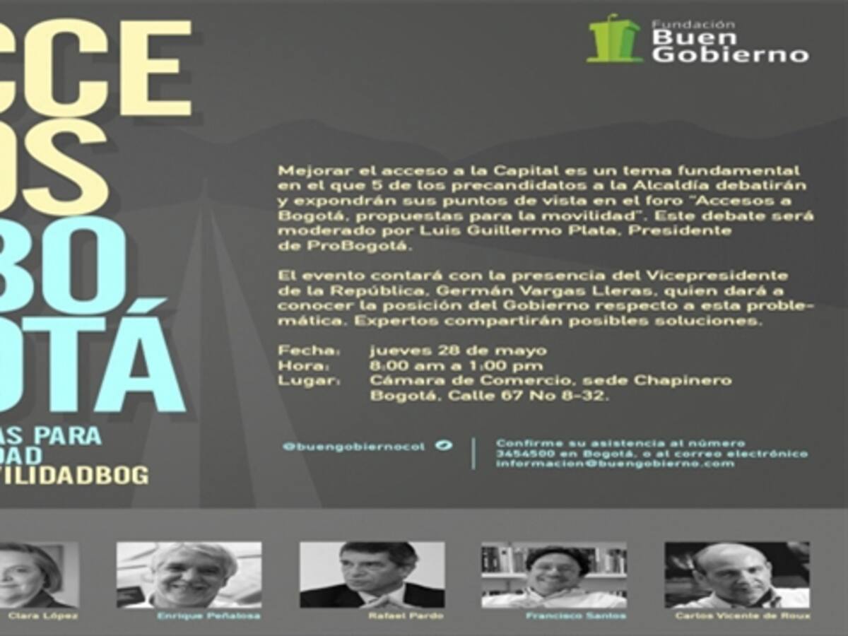 Gobierno y candidatos a la Alcaldía debaten sobre movilidad en Bogotá