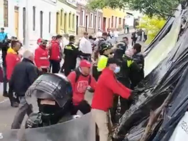 Distrito intervino campamento en Bogotá: eran extrabajadores de empresas públicas y privadas