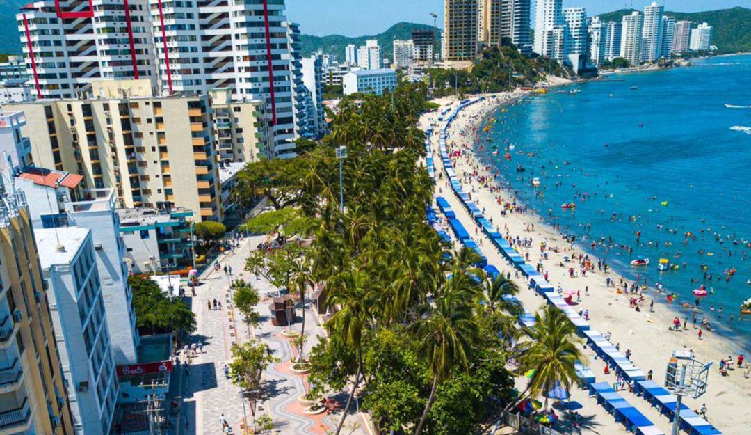 Foto de referencia camellón de El Rodadero. 